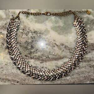 Faux Diamond Statement Necklace